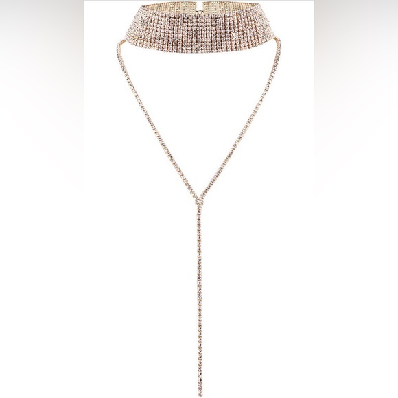 Rhinestone Choker Necklace | Sexy Dainty Jewelry | 💎 - Picture 4 of 9